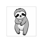 Cute Sloth Rubberstempel (Afrduk)