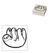 Cute Sloth Rubberstempel (Gestempeld)