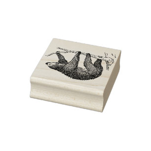 Cute Sloth Rubberstempel