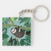 Cute Sloth Sleutelhanger (Achterkant)
