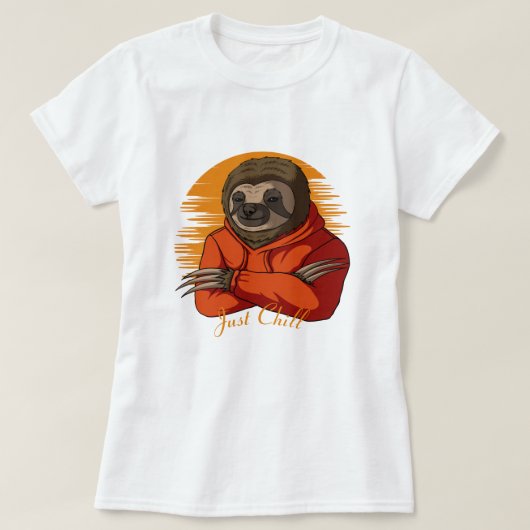 Cute Sloth T-Shirt (Design voorkant)