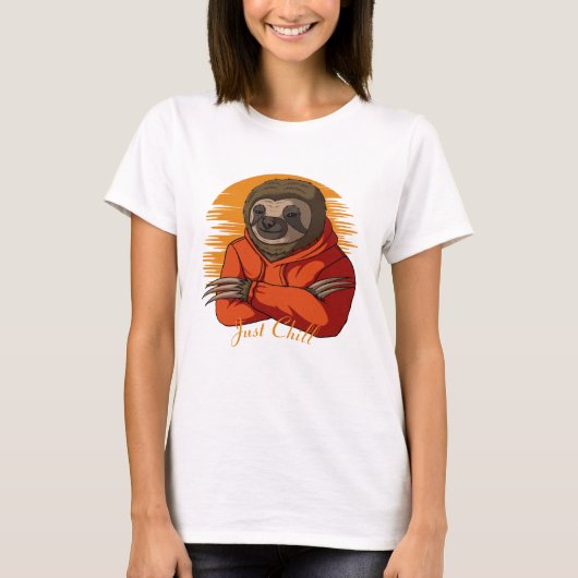 Cute Sloth T-Shirt (Voorkant)