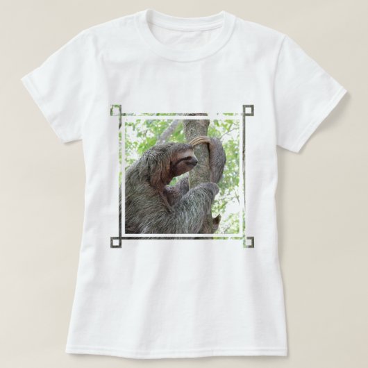 Cute Sloth T-shirt (Design voorkant)