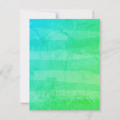 Cute Sloth Tropical Girly Birthday Party Kaart (Achterkant)