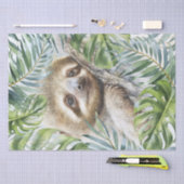 Cute Sloth Tropical Oerwoud Tissuepapier (Craft)