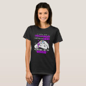 Cute Sloth Unicorn I suffer from fibromyalgia Awar T-shirt (Voorkant volledig)