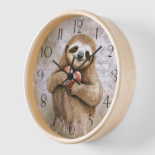 Cute Sloth Waterverf (Hoek)
