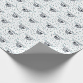 Cute Sloth Waterverf Cadeaupapier (Hoek)