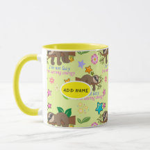 Cute Sloth Yellow Pattern Funny Lazy Quote Floral