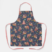 Cute Sloths Apron Schort (Voorkant)