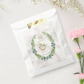 Cute Sloths Eucalyptus WreatBaby shower Bedankzakje (Gezegeld)