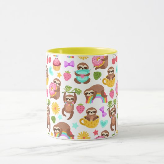 Cute Sloths Mok (Midden)