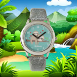 Cute sloths noemen meisjes horloge<br><div class="desc">ontwerp op www.etsy.com/shop/InkleyStudio</div>