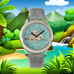 Cute sloths noemen meisjes horloge