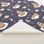Cute Sloths Sherpa Blanket Deken (3/4)