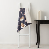 Cute Sloths Sherpa Blanket Deken (In situ)