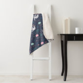 Cute Sloths Sherpa Blanket Deken (In situ)