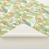 Cute Sloths Sherpa Blanket Deken (3/4)