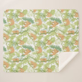 Cute Sloths Sherpa Blanket Deken (Voorkant (horizontaal))