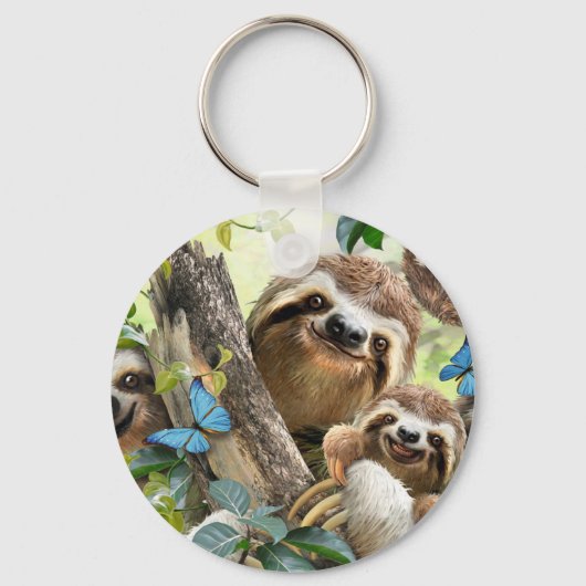 Cute Slots Background Sleutelhanger (Voorkant)