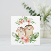 Cute Slots Feestdagenkaart (Staand voorkant)