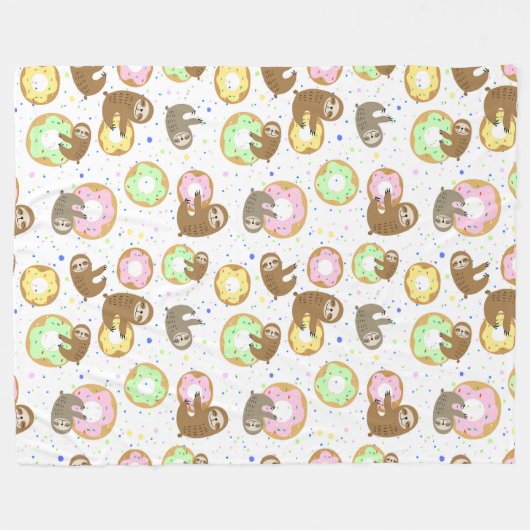 Cute Slots Fleece Blanket (Voorkant (Horizontaal))