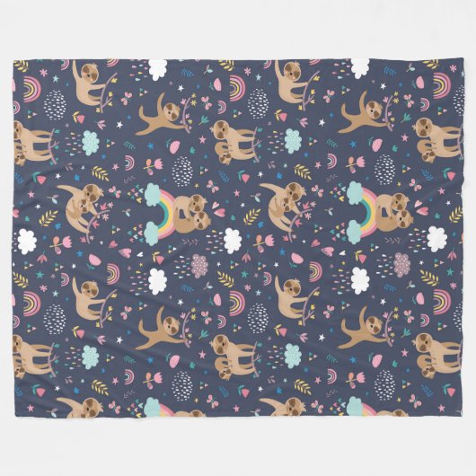 Cute Slots Fleece Blanket (Voorkant (Horizontaal))