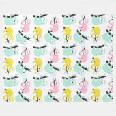 Cute Slots Fleece Blanket Deken (Voorkant (Horizontaal))