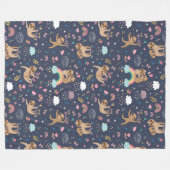Cute Slots Fleece Blanket Deken (Voorkant (Horizontaal))