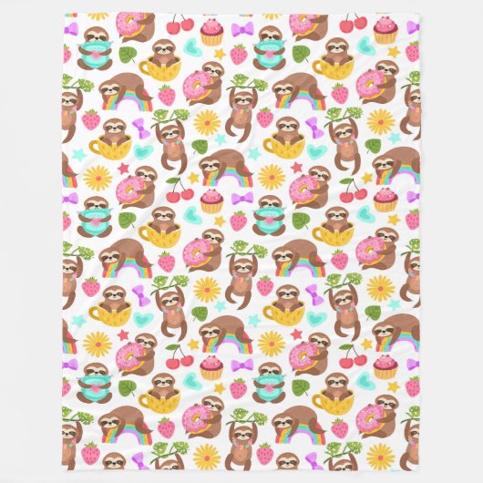 Cute Slots Fleece Blanket Deken (Voorkant)