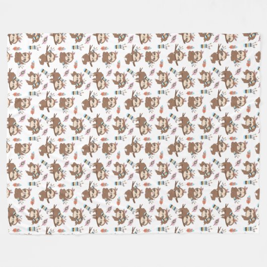 Cute Slots Fleece Deken (Voorkant (Horizontaal))