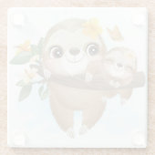Cute Slots Glazen Onderzetter (Achterkant)