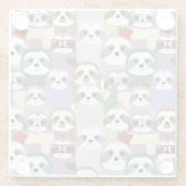 Cute Slots Glazen Onderzetter (Achterkant)