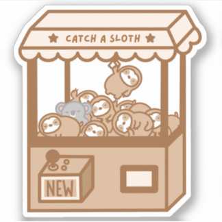Cute Sluimachine Vinyl Sticker