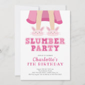 Cute Slumber Pajama Birthday Uitnodiging (Voorkant)