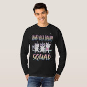 Cute Slumber Party Squad 3 unicorn cats T-shirt (Voorkant volledig)
