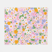 Cute, small daisies with a seamless Fleece Deken (Voorkant (Horizontaal))