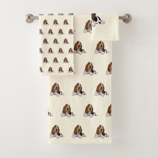 Cute Small Dog Bad Handdoek (Insitu)