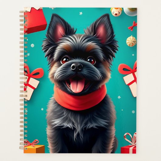 Cute Small Dog Christmas Planner Kerstcadeau (Voorkant)