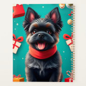 Cute Small Dog Christmas Planner Kerstcadeau (Achterkant)
