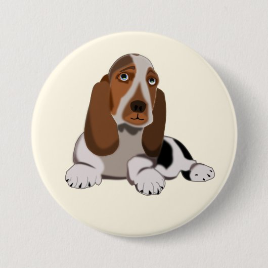 Cute Small Dog Ronde Button 7,6 Cm (Voorkant)
