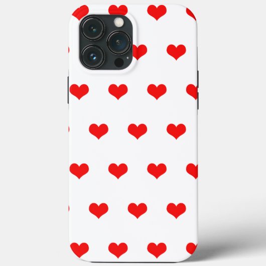 Cute Small Red Heart Pattern Valentijnsdag 2023 Case-Mate iPhone Case (Achterkant)