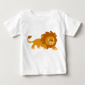 Cute Smart Cartoon Lion Baby T-shirt (Voorkant)