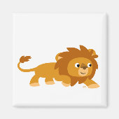 Cute Smart Cartoon Lion Magnet (Voorkant)