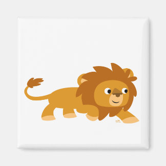 Cute Smart Cartoon Lion Magnet