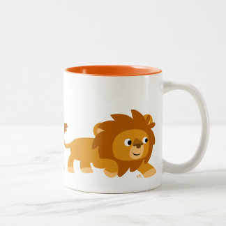 Cute Smart Cartoon Lion Mok