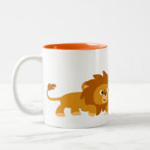 Cute Smart Cartoon Lion Mok (Links)