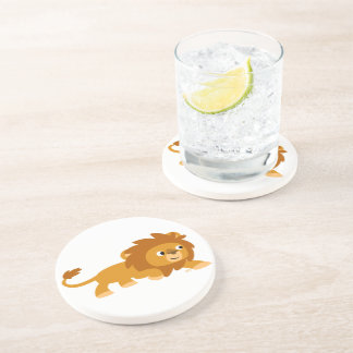Cute Smart Cartoon Lion Onderzetter