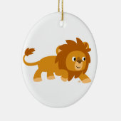 Cute Smart Cartoon Lion Ornament (Rechts)