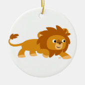 Cute Smart Cartoon Lion Ornament (Voorkant)